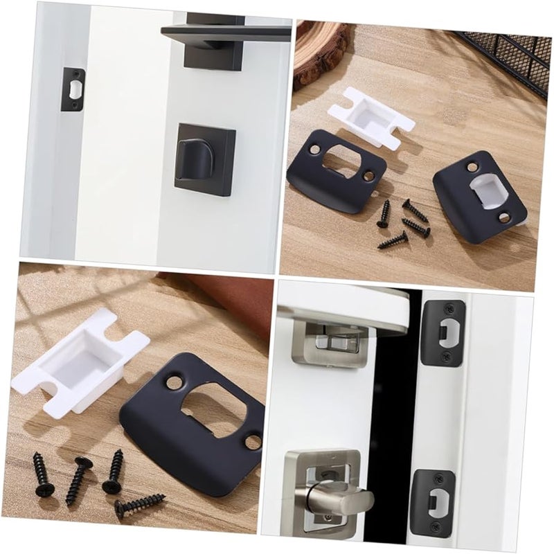 2Pcs Stainless Steel Door Strike Plate For Secure Deadbolt Lock Easy Installation - Image 5